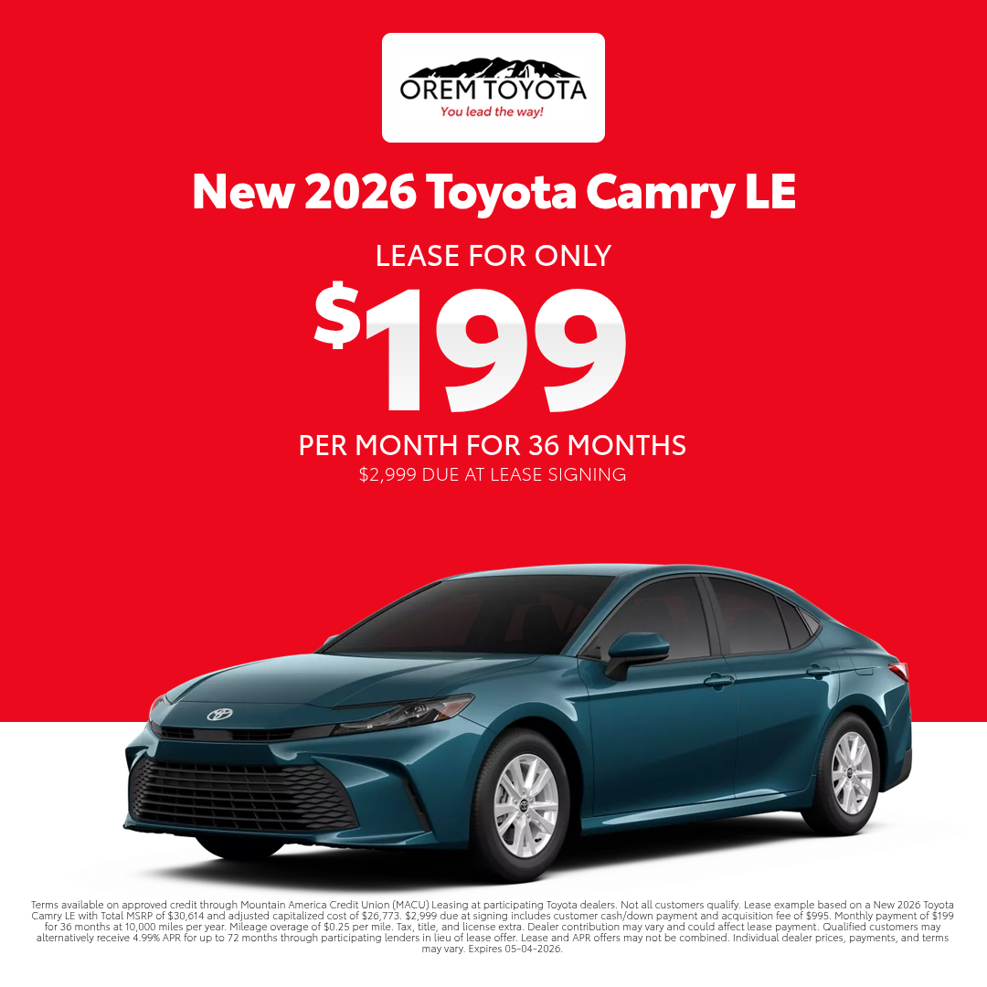 New Toyota Camry Special