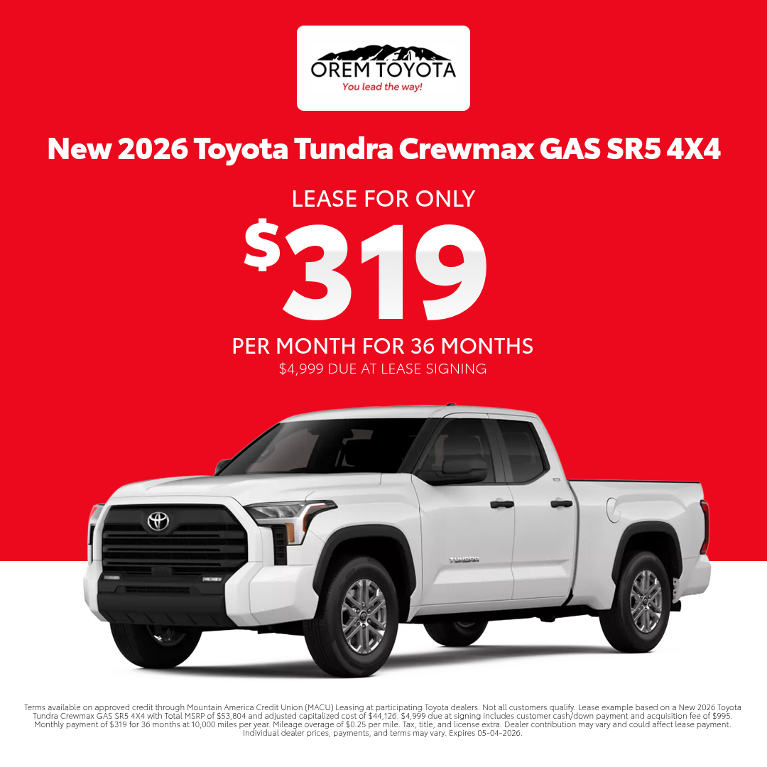 New 2026 Toyota Tundra Special