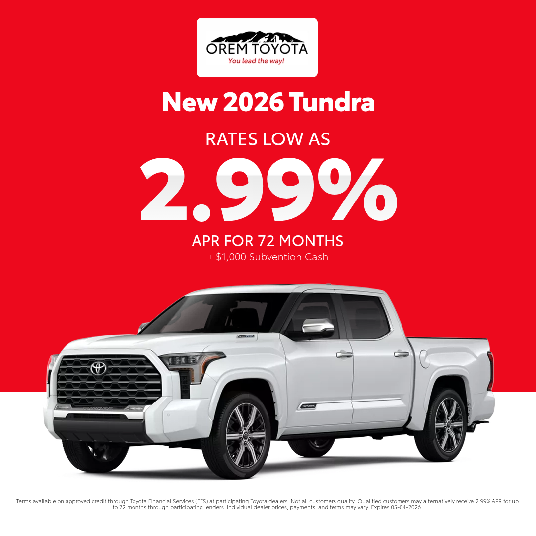 New Toyota Tundra Finance Special