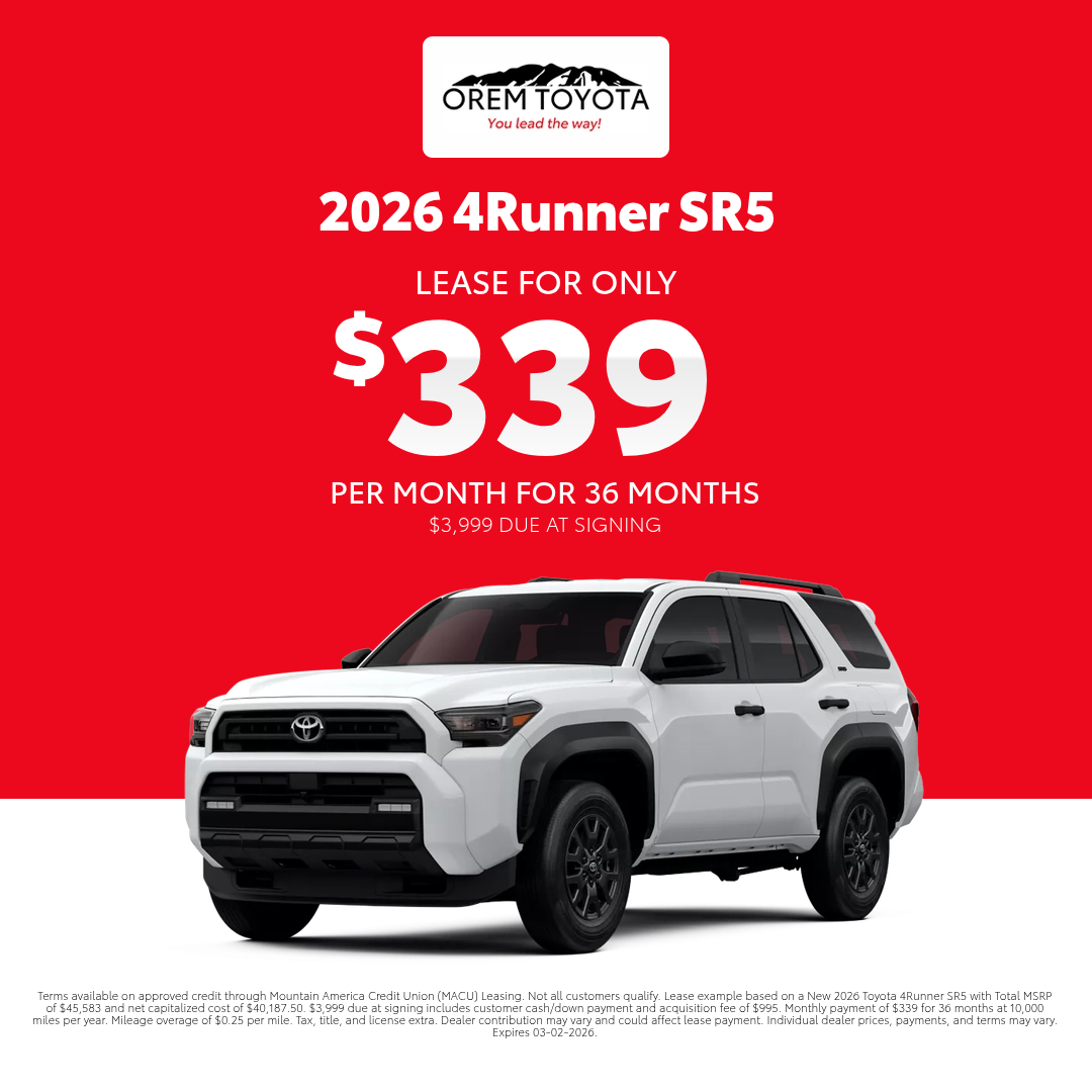 New Toyota 4runner Offer