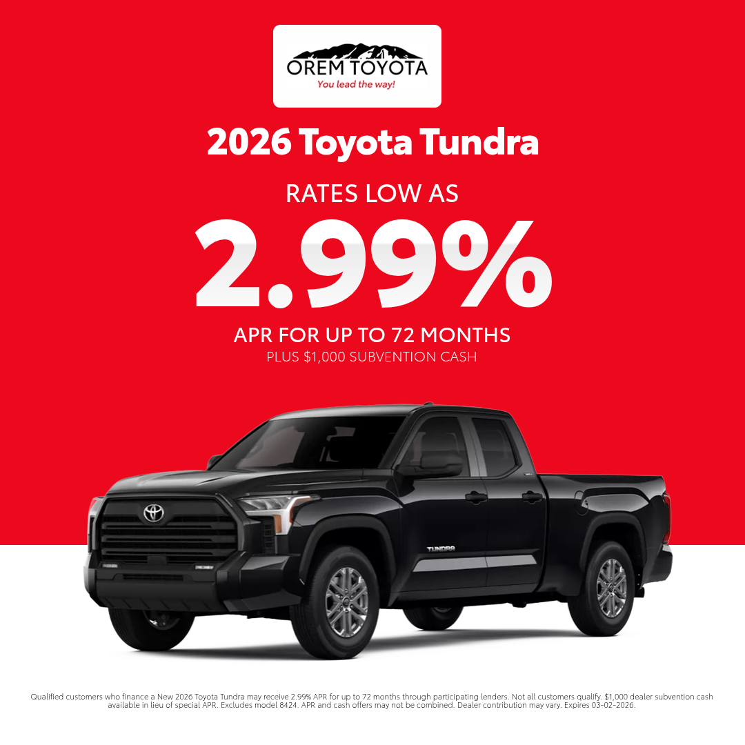 New Toyota Tundra Finance Special