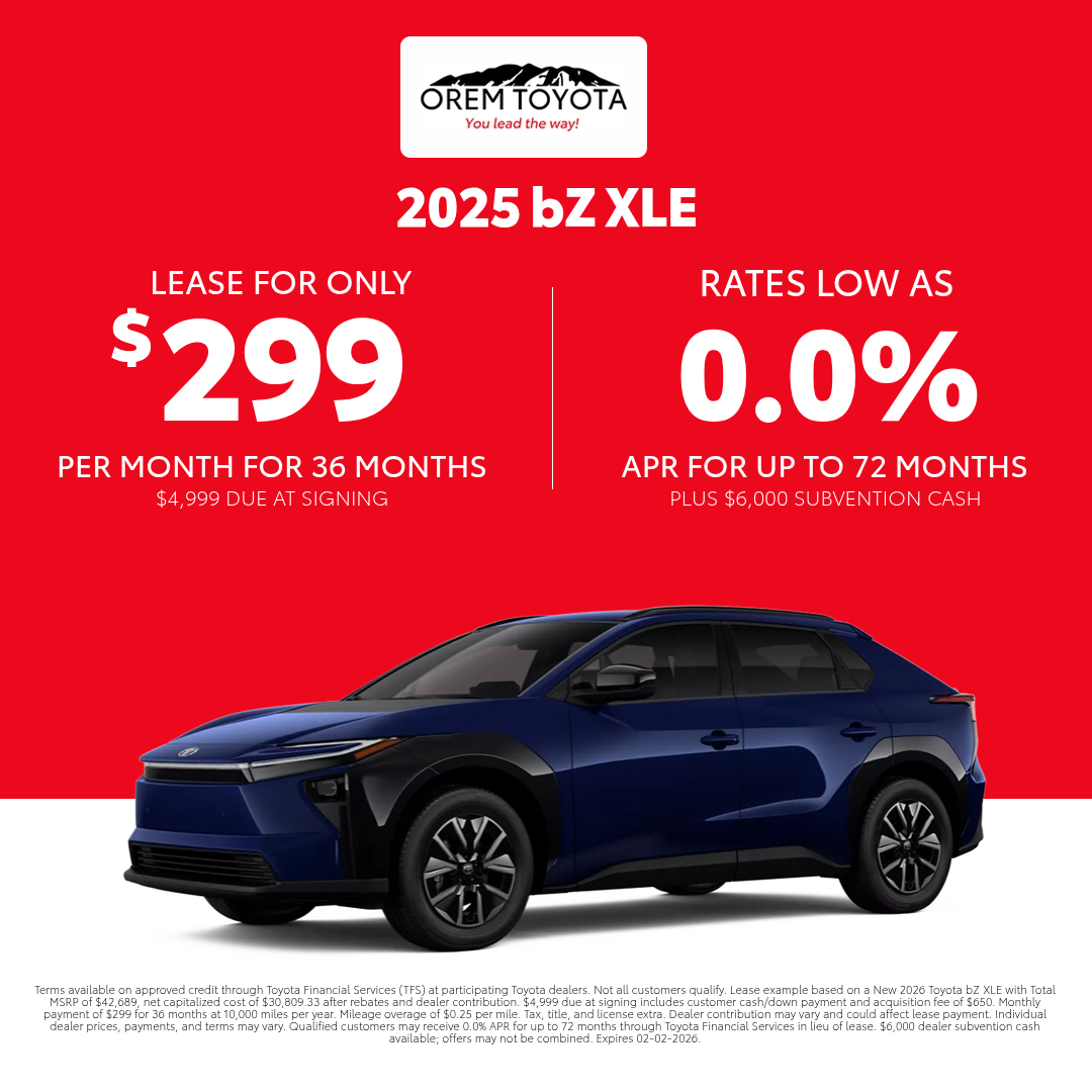 New Toyota bZ Offer