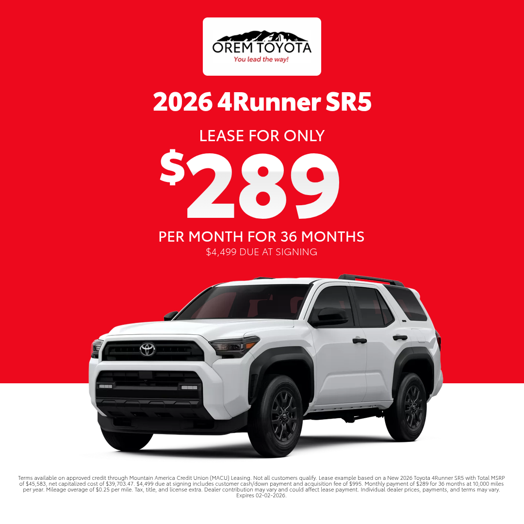 New Toyota 4runner Offer