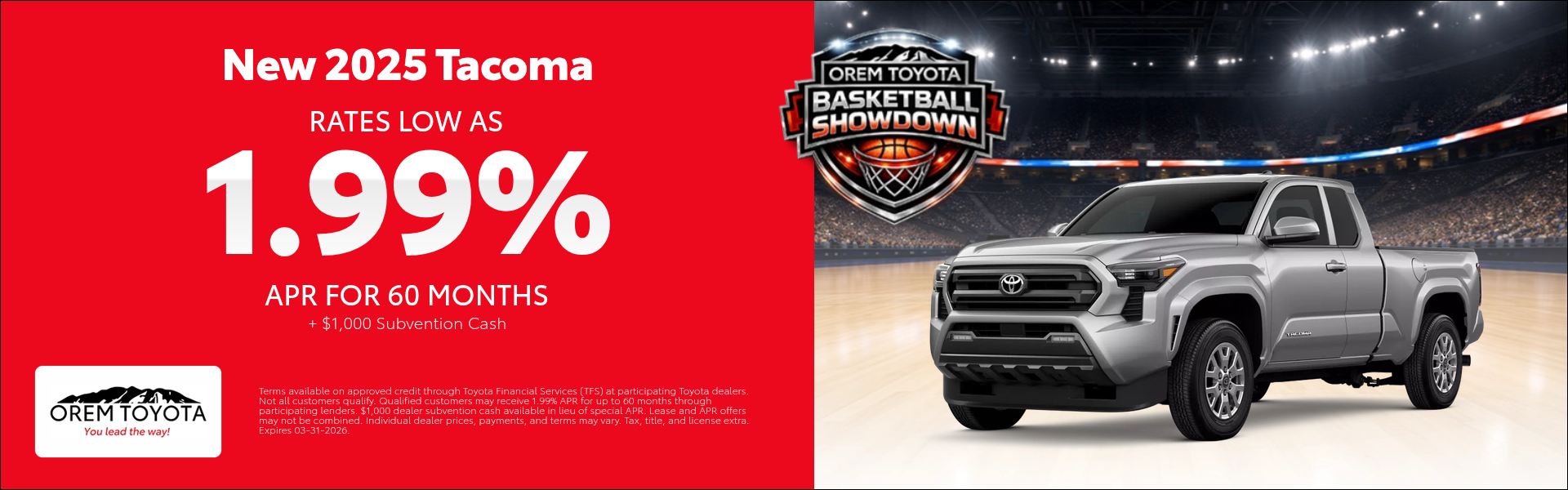 New Toyota Tacoma Special