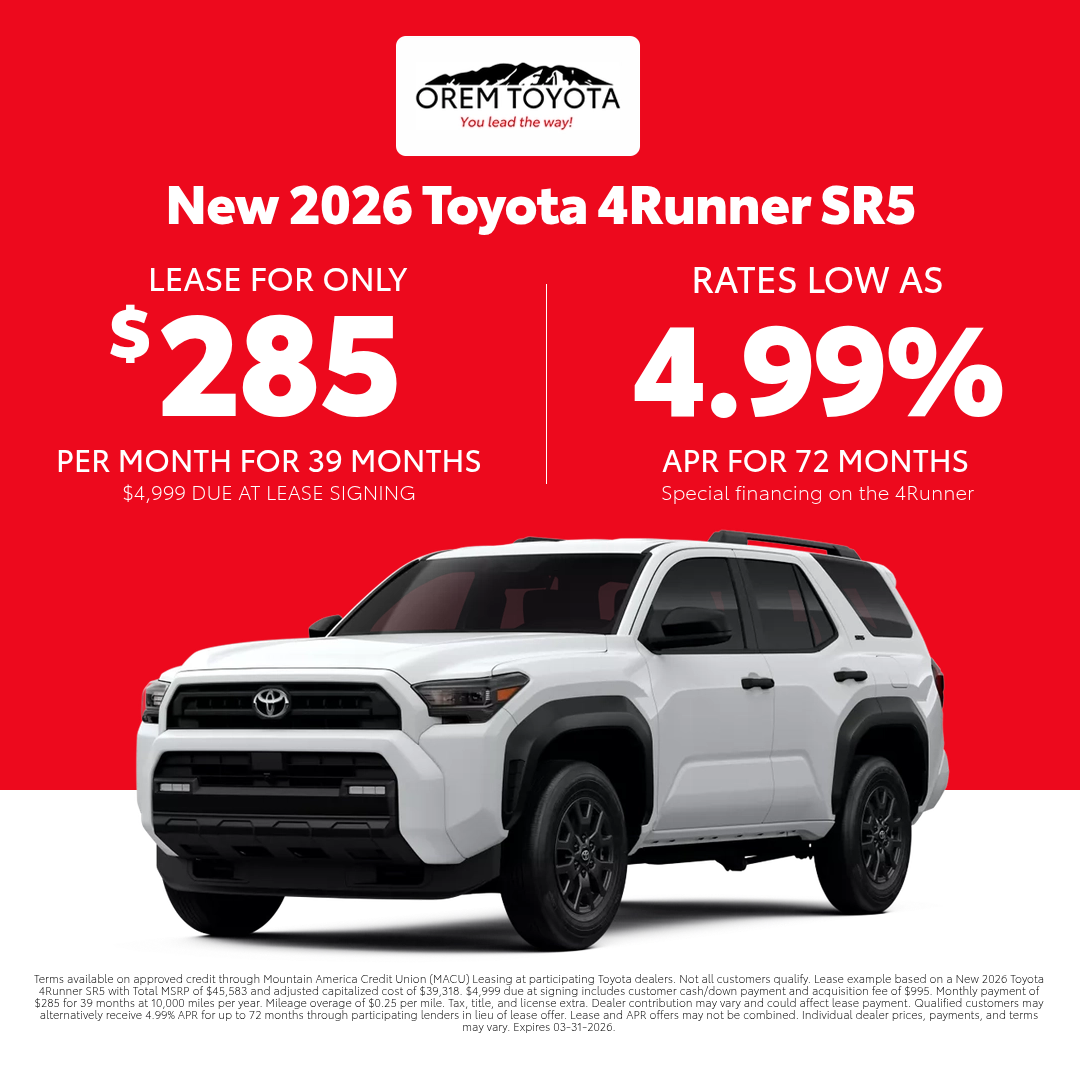 New Toyota 4runner Offer