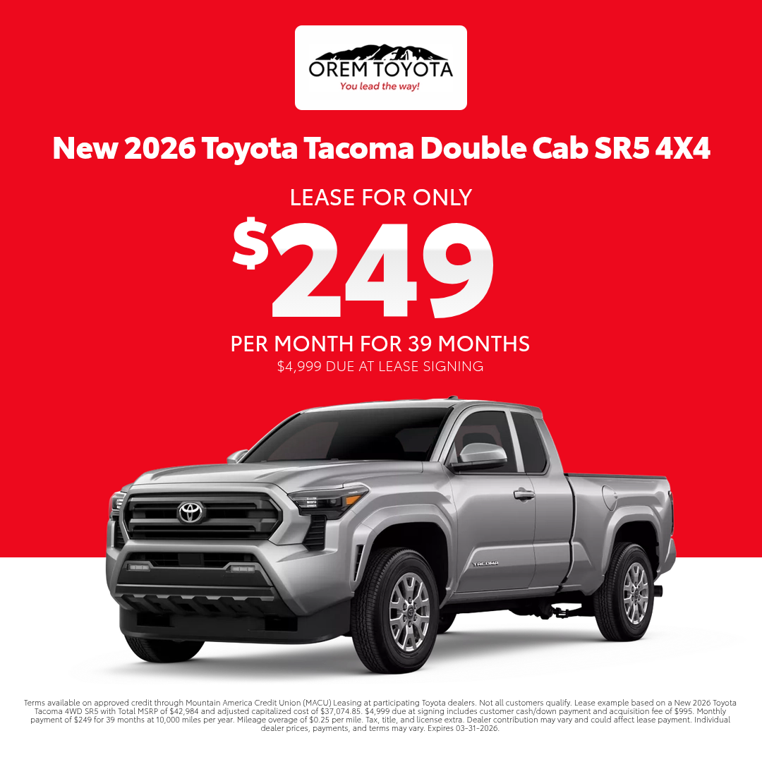 New 2026 Toyota Tacoma Special