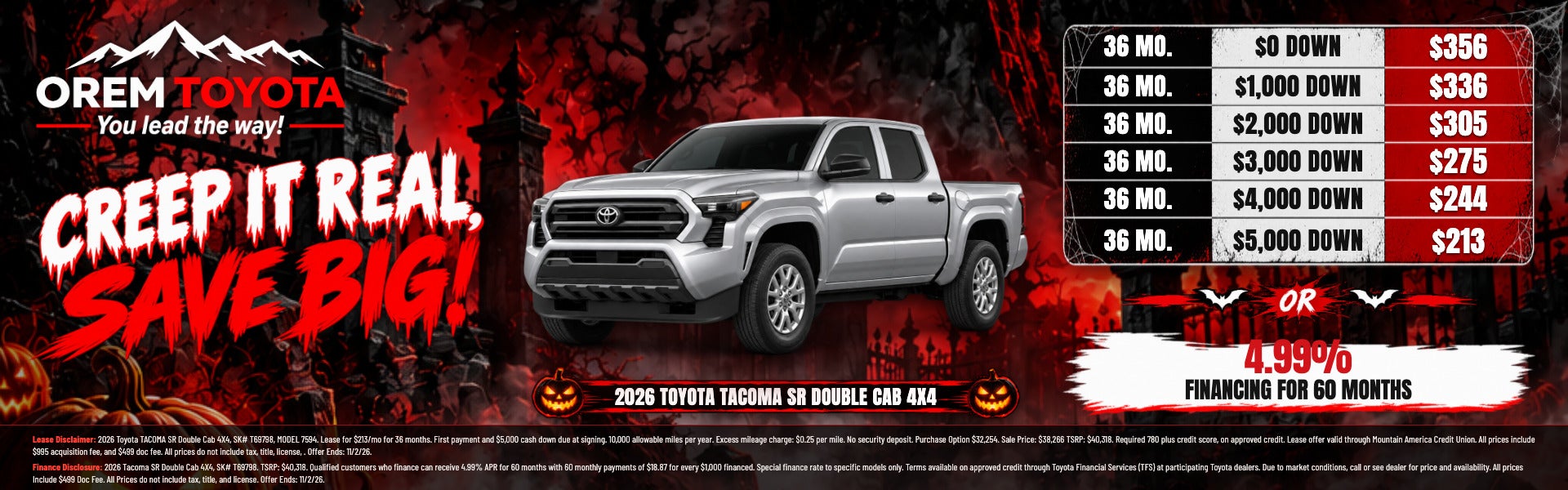 New Toyota Tacoma Special