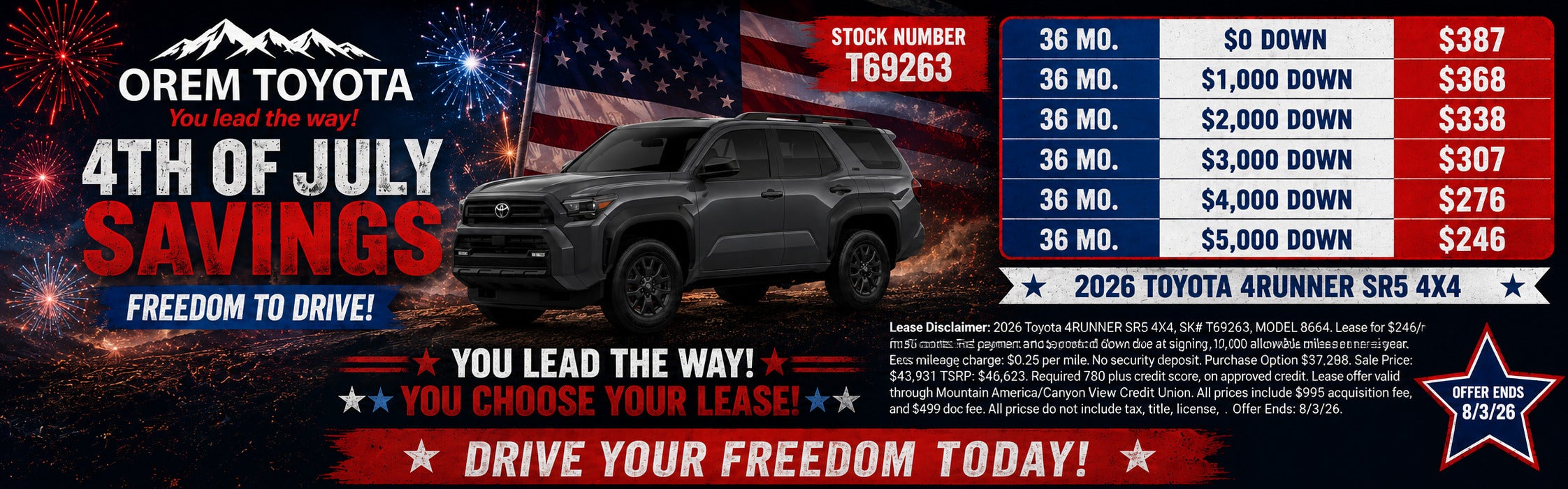 New Toyota 4Runner Special