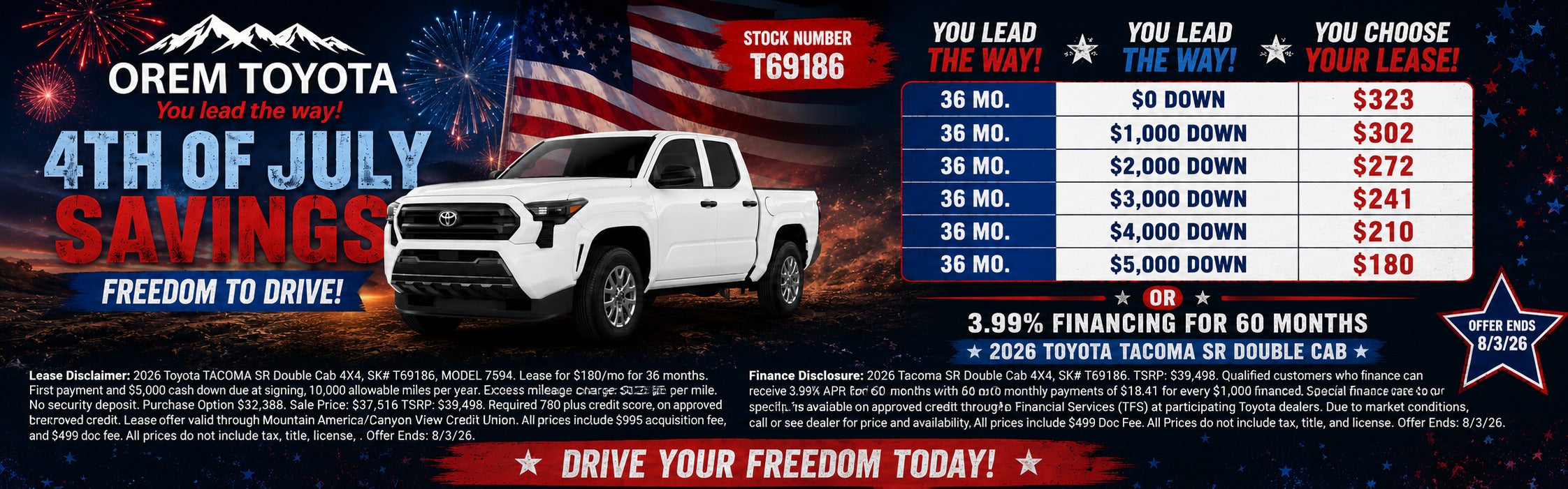 New Toyota Tacoma Special